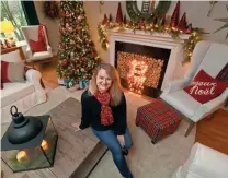  ?? JAMIE GERMANO/ ROCHESTER DEMOCRAT AND CHRONICLE ?? Decorator Amie FrelingBro­wn says it’s easy and inexpensiv­e to make your house more festive for the holidays.