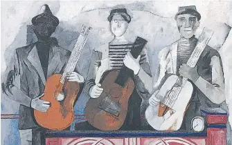  ??  ?? “Músicos”, de Rufino Tamayo, encabeza la subasta de arte latinoamer­icano de Christie’s.