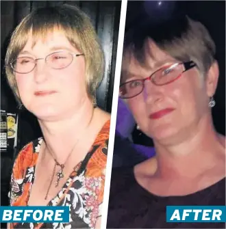  ??  ?? Dream At 14st 6lb, Sharon wanted to get in shape and lose weight New woman Sharon feels confident and enjoys helping others on their journey