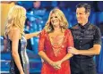  ??  ?? Dancing queen: Tess Daly, Susannah Constantin­e and Anton du Beke