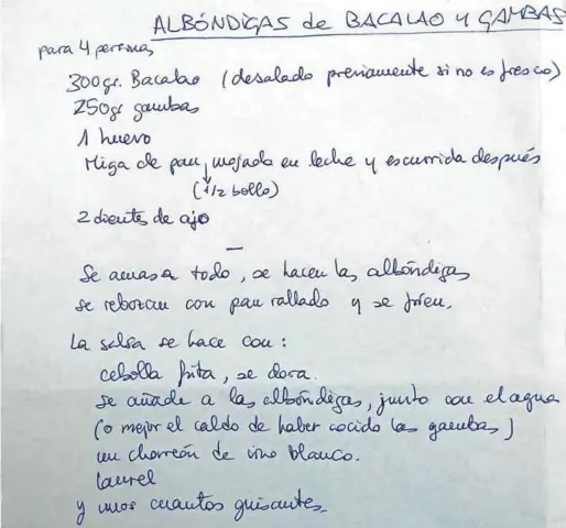  ??  ?? Receta de albóndigas de bacalao y gambas.