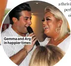  ??  ?? Gemma and Arg in happier times
