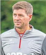  ?? Picture: SNS. ?? Rangers manager Steven Gerrard.