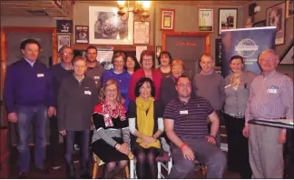  ??  ?? The Listowel Toastmaste­rs enjoying the ambience of John B Keane’s at their recent open night.