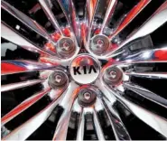  ?? ASSOCIATED PRESS FILE PHOTO ?? A wheel of the 2016 Kia Optima is displayed at the New York Internatio­nal Auto Show. The annual survey by J.D. Power finds buyers reported a record-low 93 problems per 100 vehicles during the first three months of ownership, four problems fewer than...