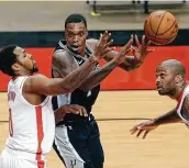  ?? Michael Wyke / Associated Press ?? Lonnie Walker IV believes the Spurs’ defensive intensity will increase when the season starts.