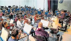  ?? Archivo ?? • Ensayo de la Orquesta Sinfónica Nacional antes del concierto Rock Sinfónico realizado en agosto de 2019.