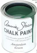  ?? ANNIE SLOAN ?? Annie Sloan product was inspired by the painted shutters and doors of Amsterdam.