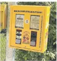  ?? ARCHIVFOTO: RÖSER ?? In Remscheid steht schon ein Bienenfutt­er-Automat. Auch für Dormagen ist einer geplant.