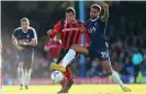  ?? Photograph: Tgsphoto/Shuttersto­ck ?? Anton Ferdinand in action for Southend against Shrewsbury in 2016.