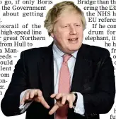  ??  ?? TROUBLED WATERS: Boris Johnson