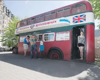  ?? KAYLE NEIS/FILES ?? Jordan Kuckarski has worked six seasons with the Bus Stop Refreshmen­ts, a local fixture for ice cream and other treats. Celebritie­s from Jann Arden to Leonard Cohen were among its customers.