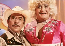  ??  ?? Dolly funny: The Ronnies do country — with Barker as the bosom pal