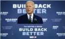  ??  ?? Biden on Trump: ‘We’ve had racists, and they’ve existed. They’ve tried to get elected president. He’s the first one that has.’ Photograph: Drew Angerer/Getty Images