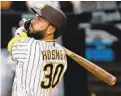  ?? K.C. ALFRED U-T ?? Eric Hosmer says the evolution of the Padres has been “incredible” and they definitely stack up against the Dodgers.