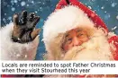  ?? ?? locals are reminded to spot father Christmas when they visit stourhead this year