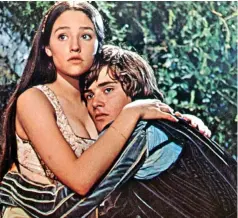  ??  ?? Star-crossed lovers: Olivia Hussey and Leonard Whiting