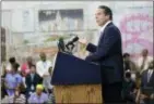  ?? SETH WENIG — THE ASSOCIATED PRESS ?? In thsi file photo, New York Governor Andrew Cuomo speaks at an event in the Brownsvill­e section of Brooklyn in New York.