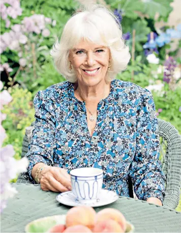  ?? ?? An official portrait of the Duchess of Cornwall released by Clarence House to mark her 75th birthday today