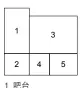  ??  ?? 1 吧台2 项目展示区3 水吧和洽谈区4 VIP室5 洽谈区