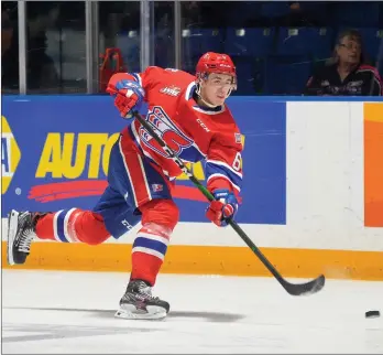  ?? STEVEN MAH/SOUTHWEST BOOSTER ?? Mac Gross helped the Spokane Chiefs to a 5-1 win in his return to Swift Current.