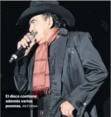  ?? /REFORMA ?? El disco contiene además varios poemas.