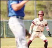  ?? Heath Waldrop/Special to the News-Times ?? Running the bases: In this file photo, former El Dorado standout Leighton Turbeville watches during a game this past season.