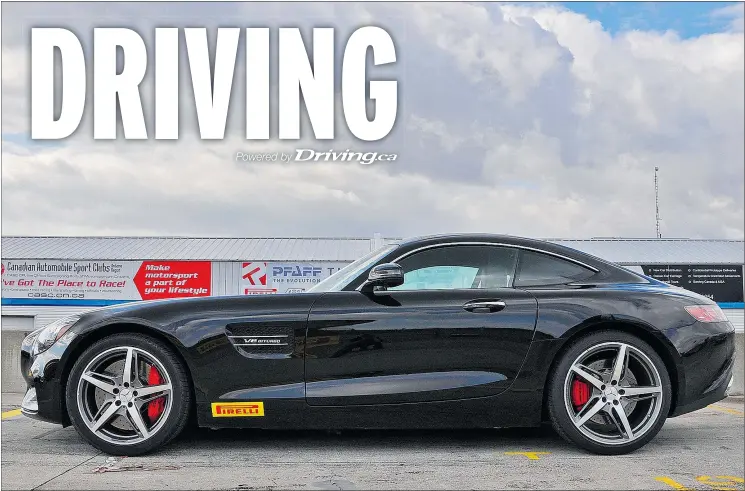  ?? DEREK McNAUGHTON/DRIVING ?? The 2016 Mercedes-AMG GT S Coupe is extremely fast and well appointed, but it will set you back a hefty $149,900.