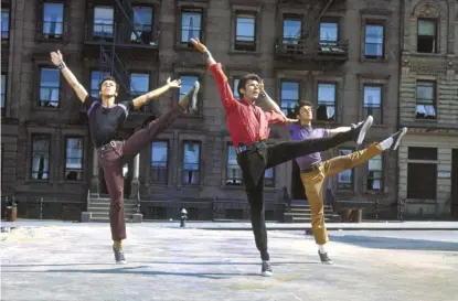  ?? | UNITED ARTISTS ?? As Sharks leader Bernardo, George Chakiris (center) is one of the more powerful performers in “West Side Story.”