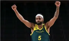  ?? Photograph: Aris Messinis/AFP/Getty Images ?? Boomers co-captain Patty Mills is a fierce social justice advocate with a long history of philanthro­pic activity.