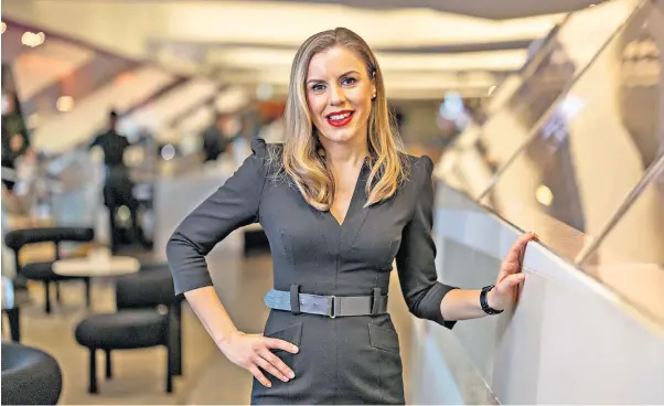  ?? ?? i Boarding pass, please?: Holly Sherwood, Clubhouse Experience Manager at Heathrow