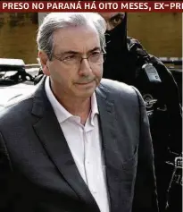  ??  ?? O ex-deputado Eduardo Cunha (PMDB-RJ), quando foi preso; ministros também deve ser atingidos