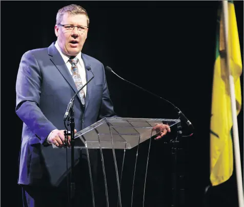  ?? MATT OLSON ?? Premier Scott Moe has had a pretty blasé five months in power, which may be what the Saskatchew­an Party needs right now. .