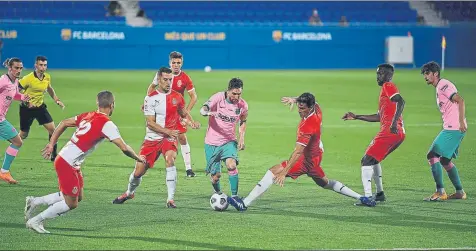  ?? FOTO: GETTY ?? Messi no faltó a su cita con el gol El crack argentino participó en los tres goles que el Barça marcó en el segundo amistoso de pretempora­da