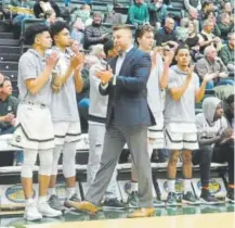  ?? Sean Star, Loveland Reporter-herald ?? Colorado State interim coach Jase Herl is 1-0 after the Rams beat San Jose State on Saturday.