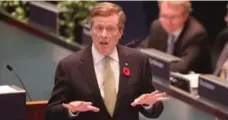  ?? STEVE RUSSELL/TORONTO STAR FILE PHOTO ?? Mayor John Tory has asked all city divisions and department­s to find ways to reduce their budgets by 2.6 per cent.