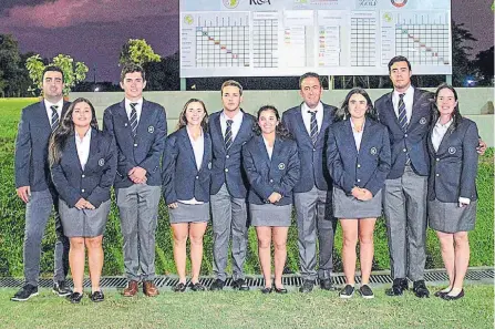  ?? FEDERACIÓN COLOMBIANA DE GOLF ?? Este es el equipo colombiano que hizo parte de la edición del 2019 de la Copa de los Andes de Golf, en Paraguay.