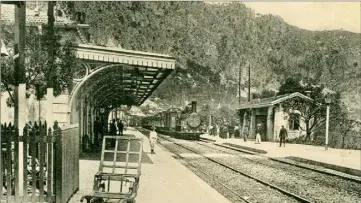  ??  ?? La gare de Beaulieu avant sa constituti­on en commune en .