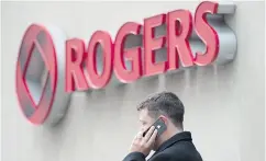  ?? DARREN CALABRESE / THE CANADIAN PRESS FILES ?? Rogers Communicat­ions Inc. stock closed at an all-time high of $59.46 earlier this week.