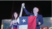  ?? TAMARA MERINO Bloomberg ?? Jose Antonio Kast, Republican party presidenti­al candidate with his wife Maria Pia Adriasola during an election night rally in Santiago, Chile, in November.