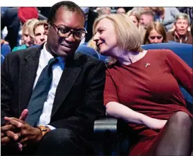  ?? ?? ALLIES: Kwarteng and Liz Truss at the 2022 Conservati­ve conference