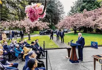  ?? Associated Press file photo ?? President Joe Biden signed an executive order in April to help restore national forests but has signed few to address top agenda items, from immigratio­n to abortion to student loans.