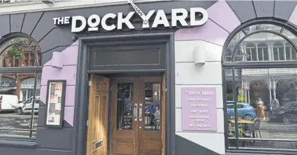  ?? ?? The Dockyard is one of a number of Stonegate venues in Portsmouth Picture: Malcolm Wells