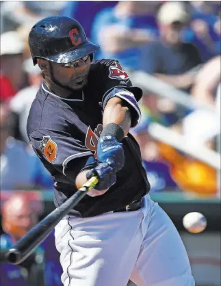  ?? ROSS D. FRANKLIN/ THE ASSOCIATED PRESS ?? The Cleveland Indians added slugger Edwin Encarnacio­n this winter to bolster a lineup with no holes. Encarnacio­n hit 42 homers and drove in 127 runs last year for the Toronto Blue Jays.