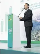  ?? ?? Ricardo Roa Barragán, presidente de Ecopetrol en su intervenci­ón.