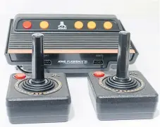  ??  ?? Atari game consoles were hi-tech back in the 1980s.