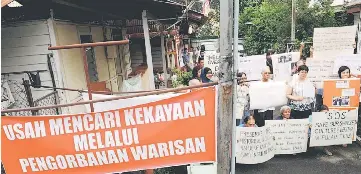 Kampung Siam Residents Protest Hotel Project Pressreader