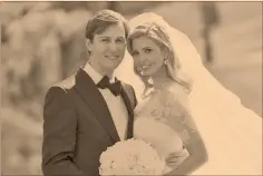  ?? Foto: ap ?? Feliz pareja. Ivanka, hija del presidente electo, y Jared Kushner se casaron en el 2009 en el club de golf propiedad de Trump.