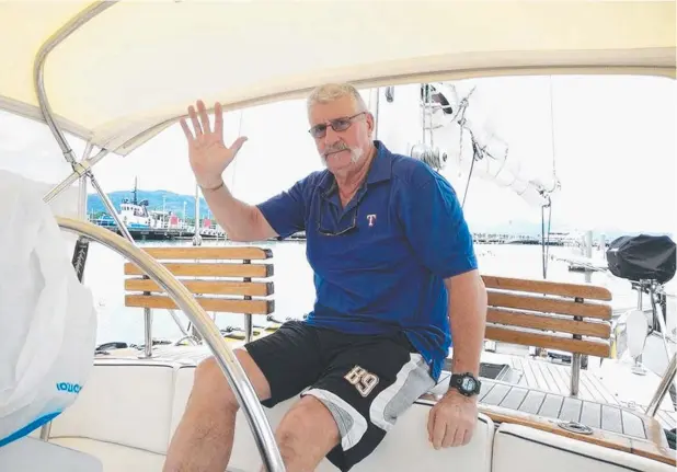  ??  ?? BRAVE FIGHTER: Cairns man Laurie Miller was on the "Katerina" which sank off the Philppines last Thursday.