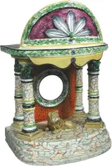  ??  ?? Fig 3: Staffordsh­ire pottery pocket-watch stand. £3,302